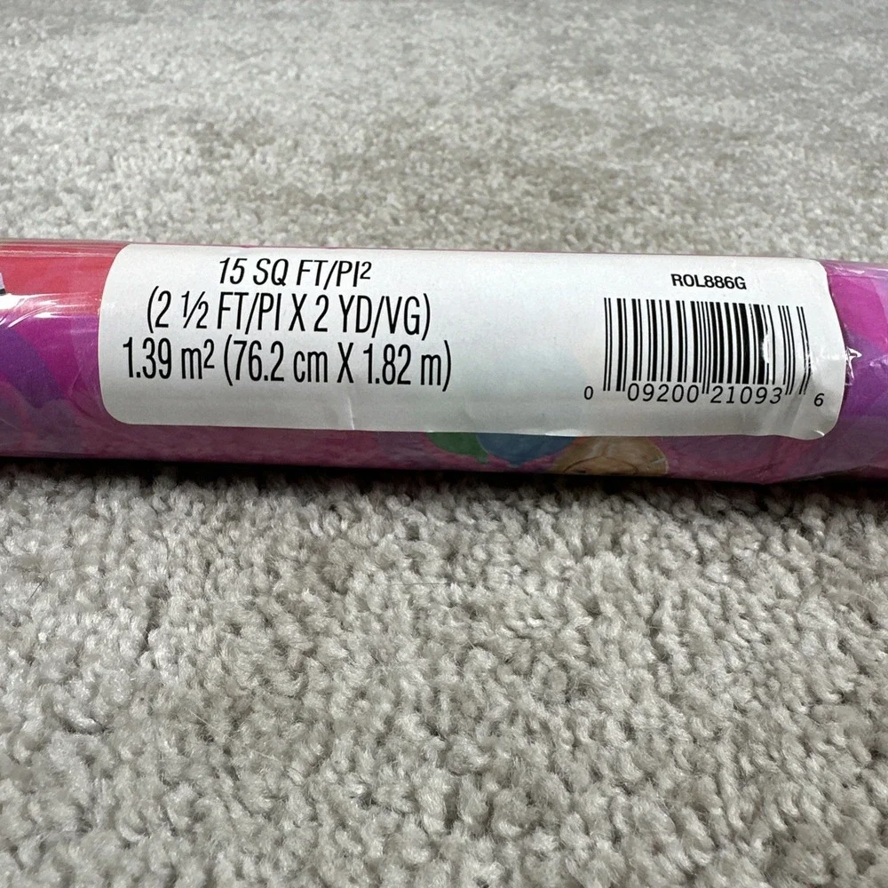 Vintage Barbie Y2K 2000 Mattel Pink Barbie Gift Wrap Wrapping Paper 15 sq ft